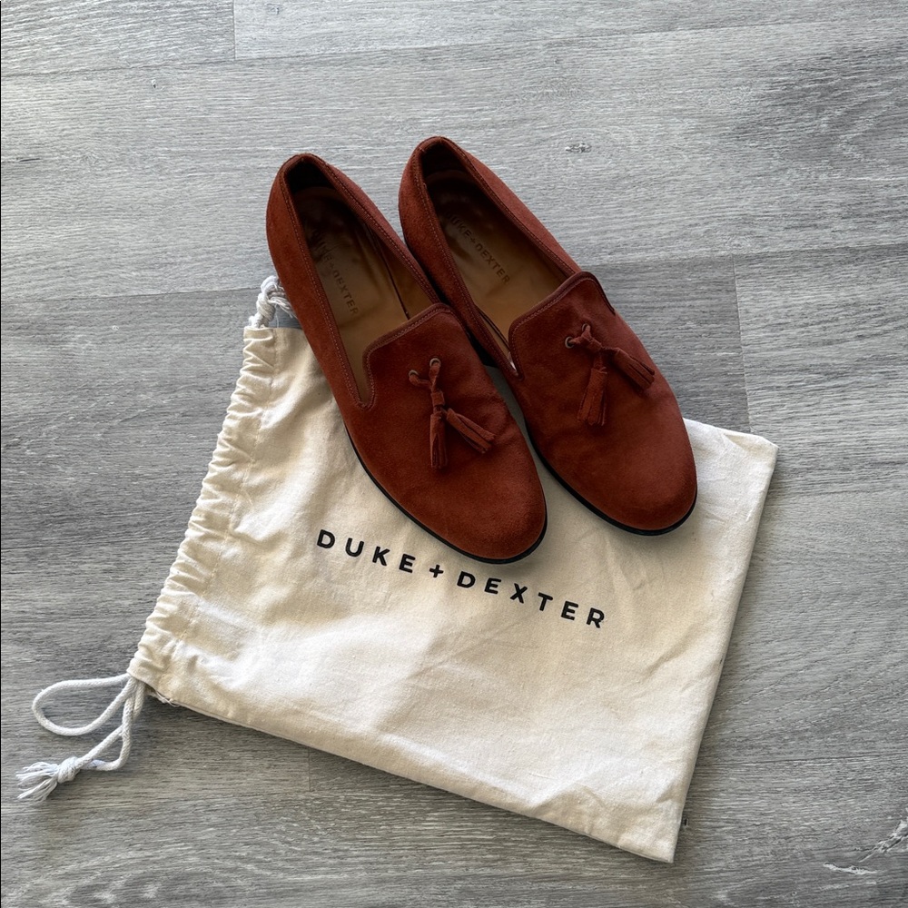 Duke and Dexter Brown Suede Loafers